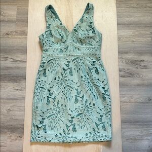 Maeve Mint Pattern Mini Dress